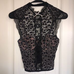 VS Black & Nude Corset Lingerie